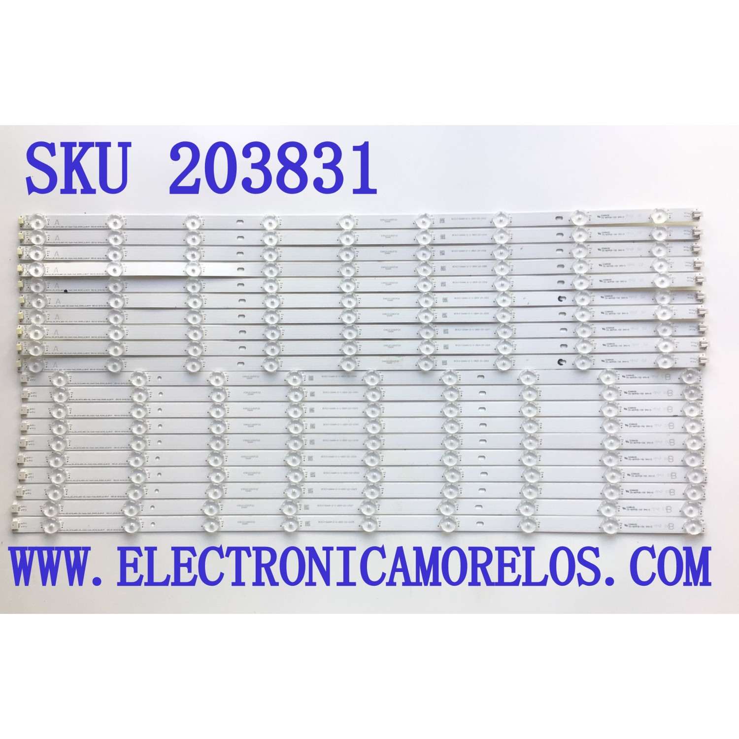 KIT DE LED'S PARA TV VIZIO (20 PIEZAS) / NUMERO DE PARTE CS-MCPCB-150 / 0981010DCF22 / 0981010DCF20 / AMTRAN_65_2019_M65-G0_10x9+10x9_3030C / BC8J-GAAH-2-1-9B9-20 / BC8J-GAAH-2-1-6B9-22 / LB6507N / PANEL V650DJ4-D03 / MODELOS V655-G9 / M657-G0 / V655
